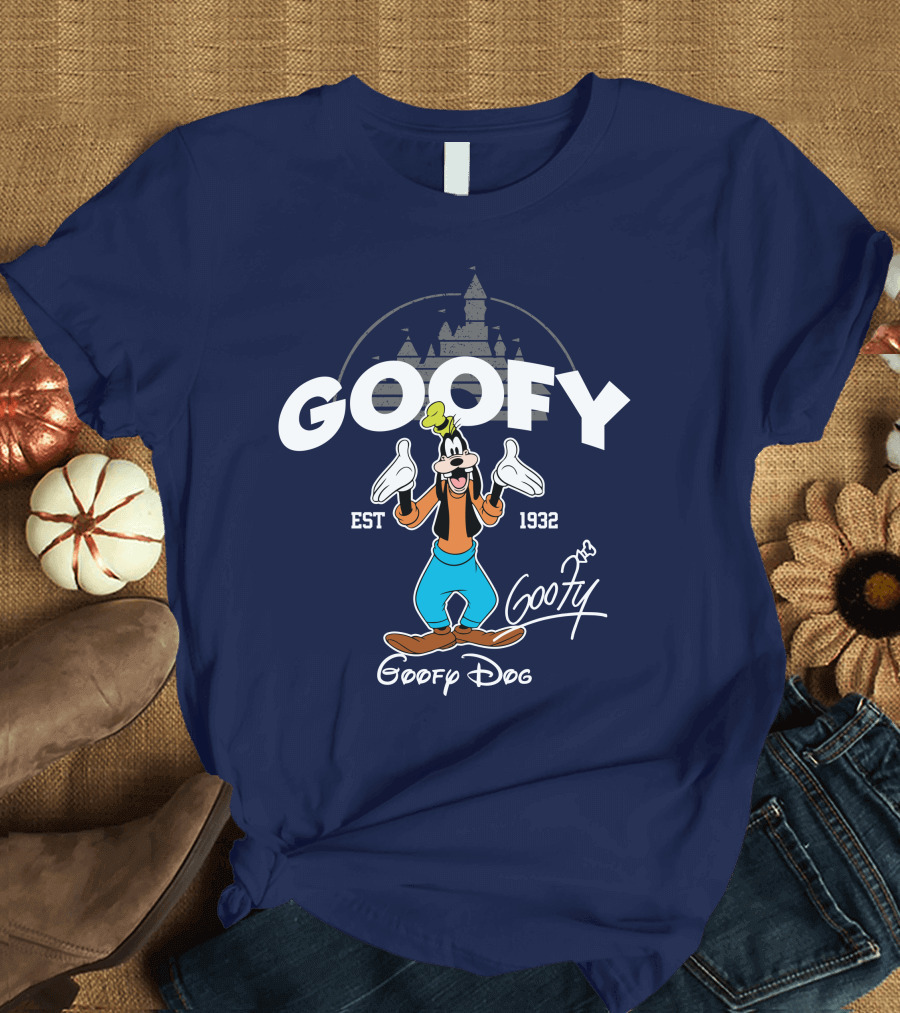 Goofy Est 1932 Goofy Dog Castle T-Shirt