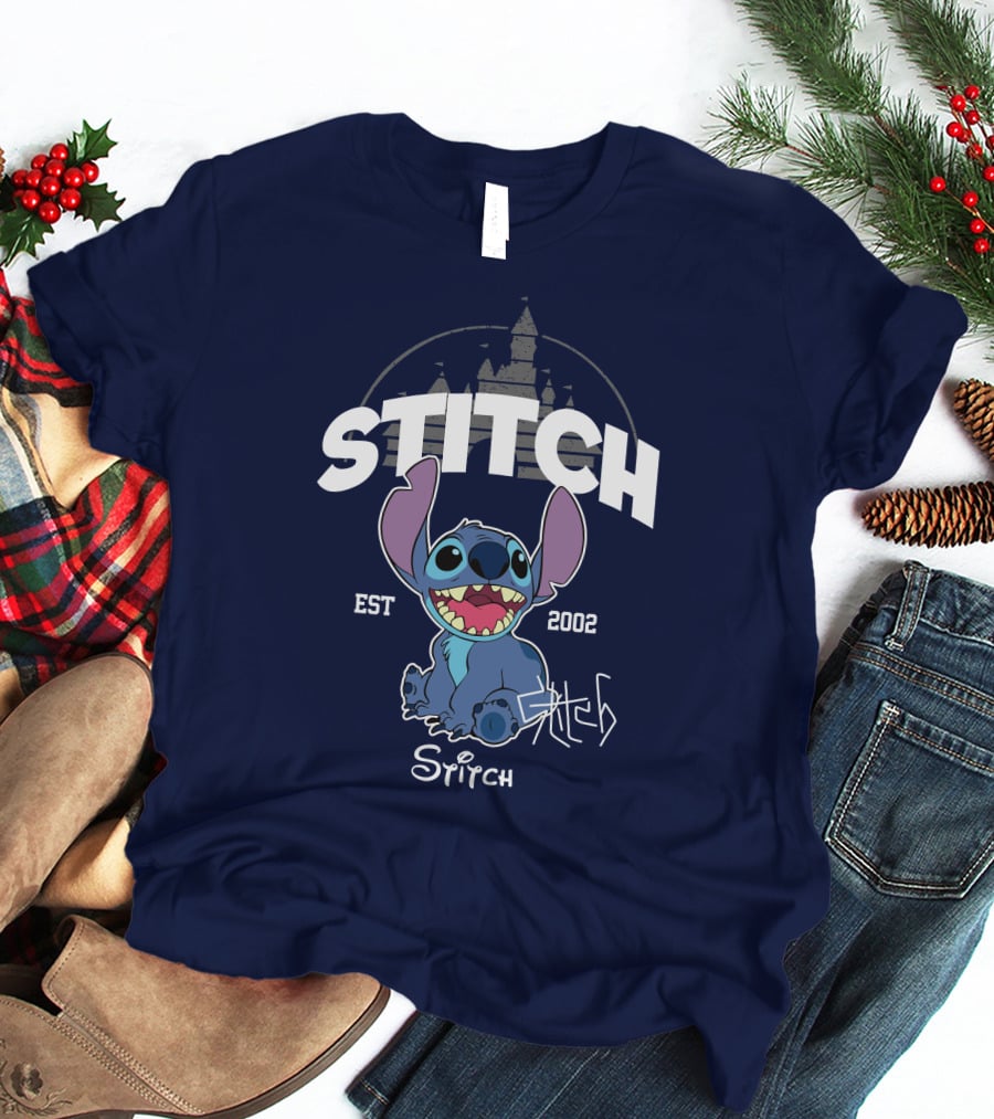 Stitch Est 2002 Disney Castle T-Shirt