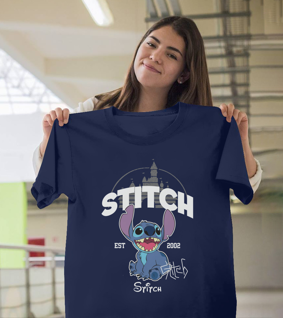 Stitch Est 2002 Disney Castle T-Shirt