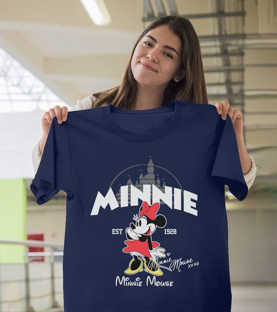 Minnie Mouse Est 1928 Mickey Disney Castle T-Shirt