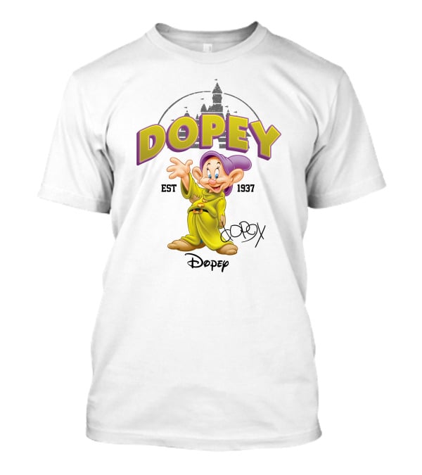 Dopey Est 1937 Disney Character T-Shirt