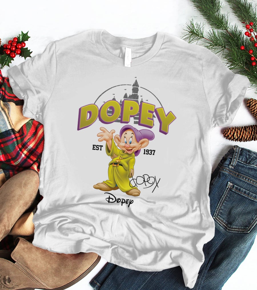 Dopey Est 1937 Disney Character T-Shirt