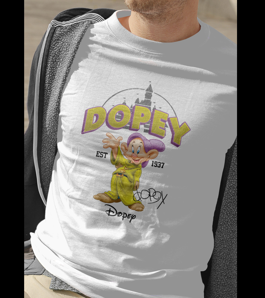 Dopey Est 1937 Disney Character T-Shirt