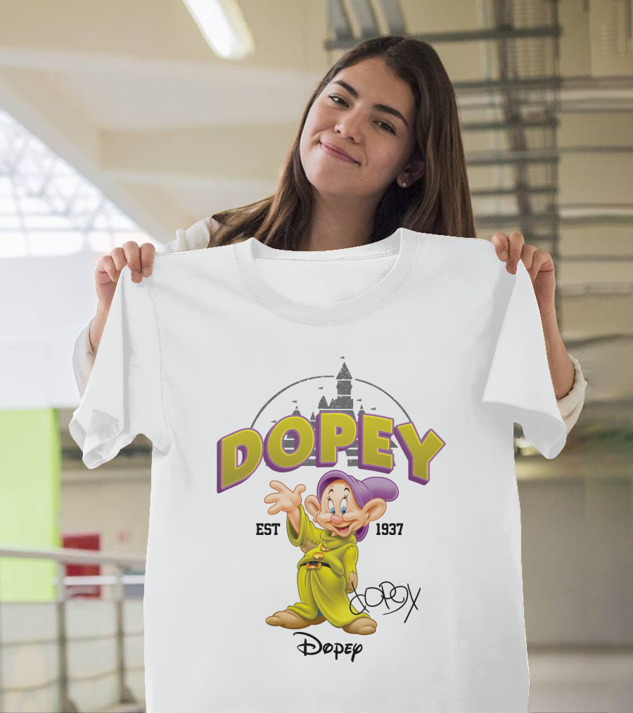 Dopey Est 1937 Disney Character T-Shirt