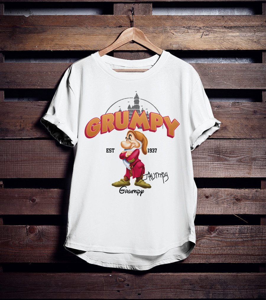 Grumpy Est 1937 Seven Dwarfs Character Disney T-Shirt