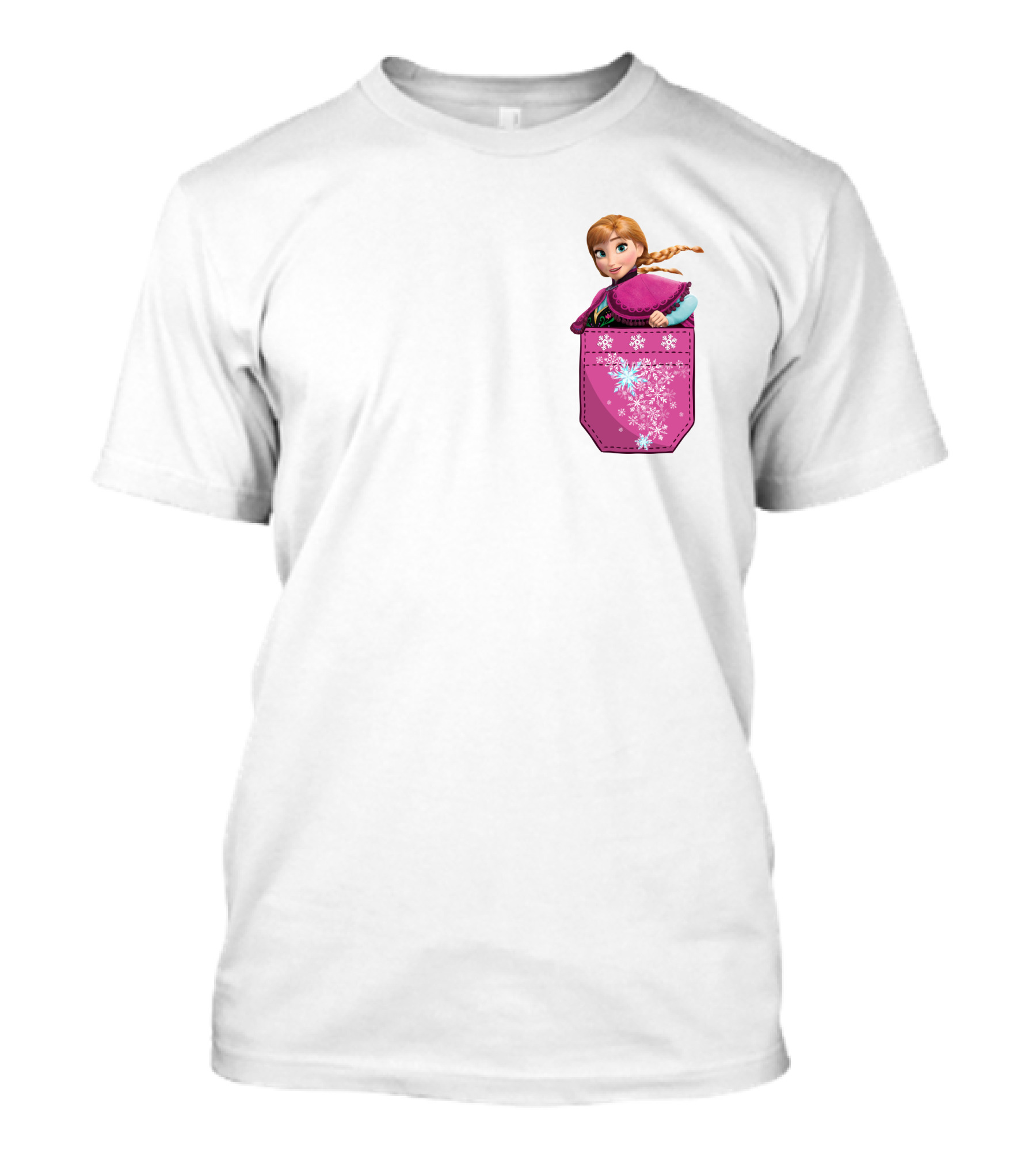 Anna Frozen Snowflake Pocket T-Shirt