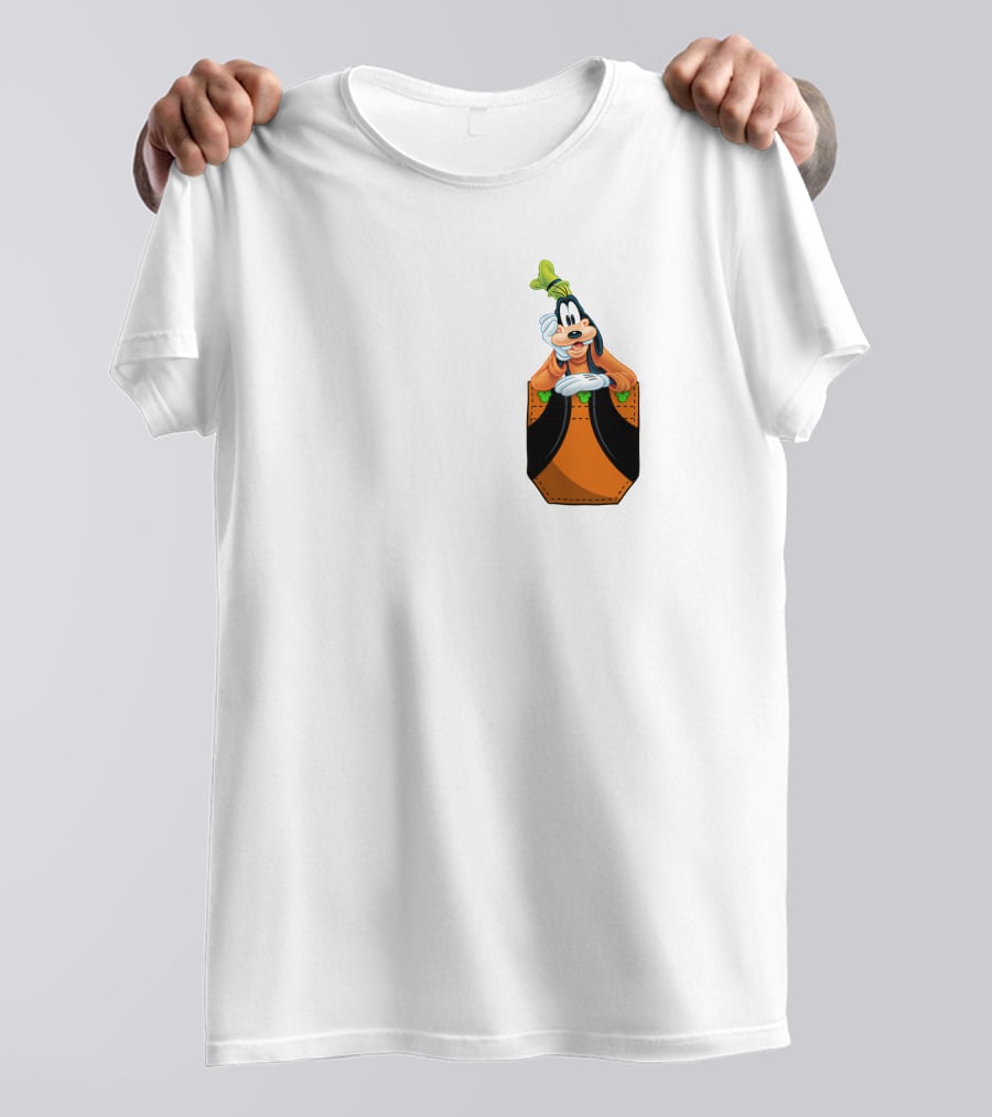 Goofy Disney Character In Pocket Style T-Shirt