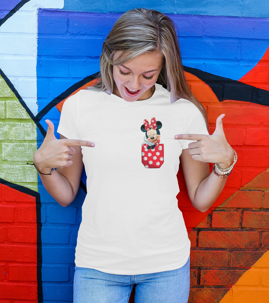 Minnie Mouse Polka Dot Pocket Fun T-Shirt