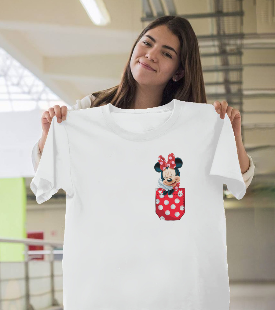 Minnie Mouse Polka Dot Pocket Fun T-Shirt