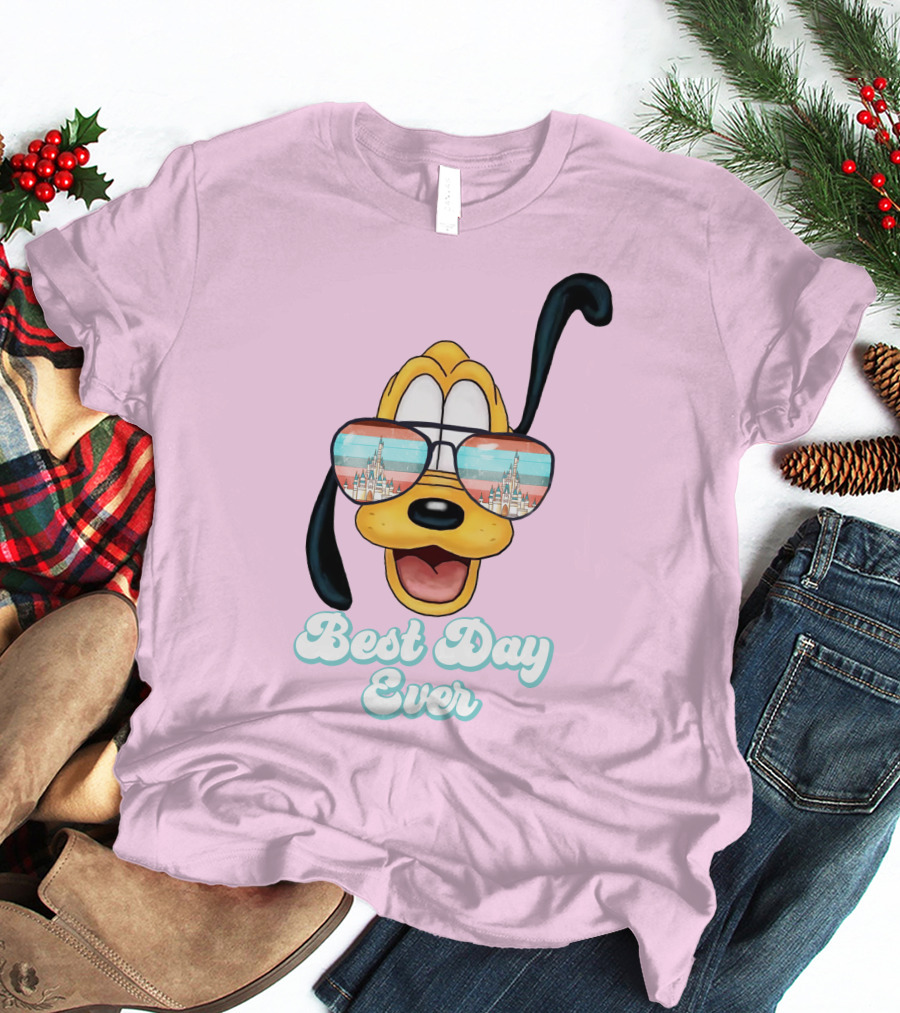 Pluto Sunglasses Best Day Ever T-Shirt