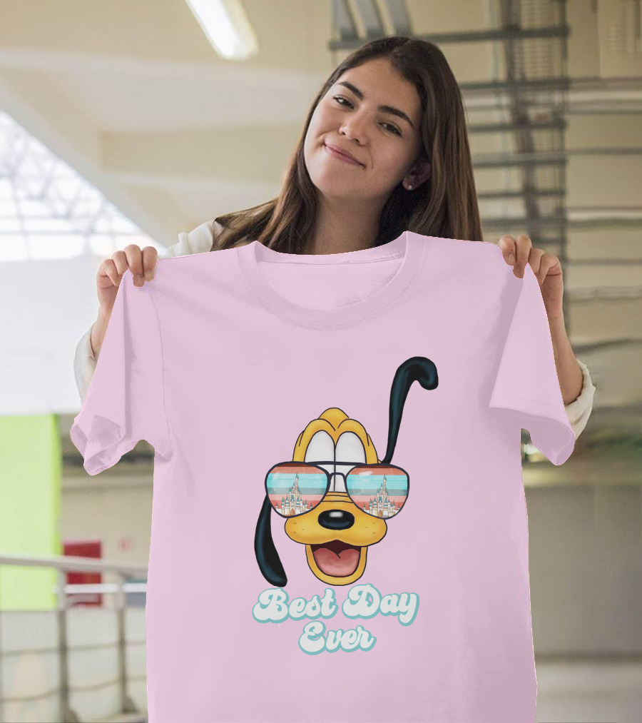 Pluto Sunglasses Best Day Ever T-Shirt