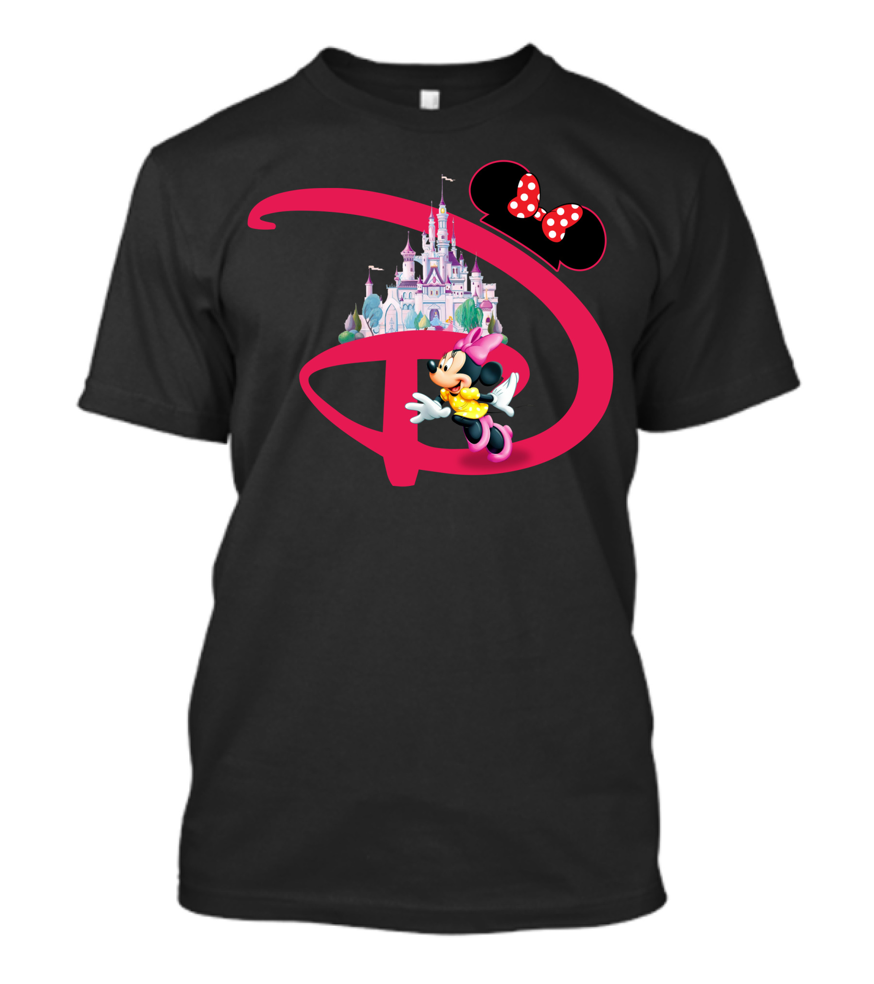 Minnie Mouse Disney Castle With Bow T-Shirt