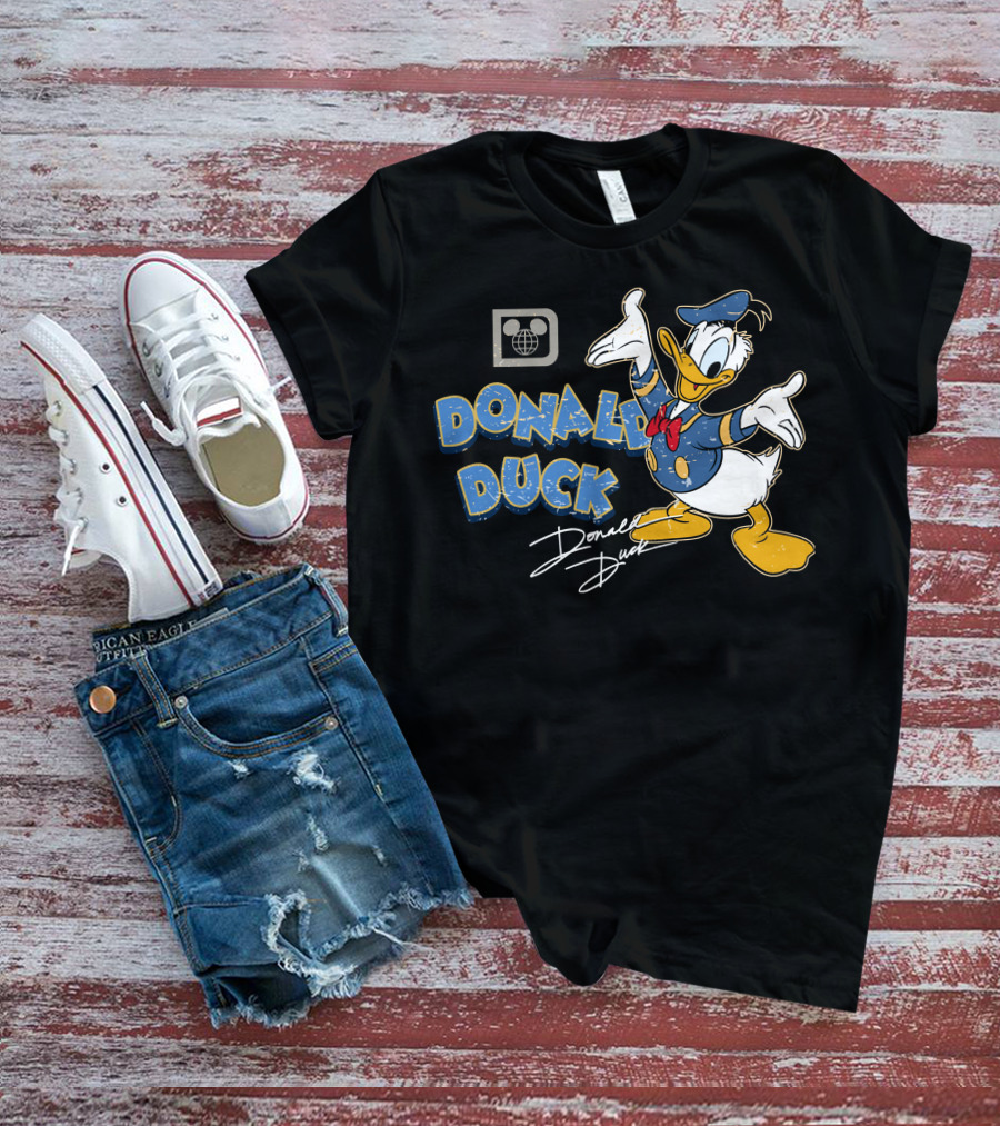 Donald Duck Retro Style Disney Character T-Shirt