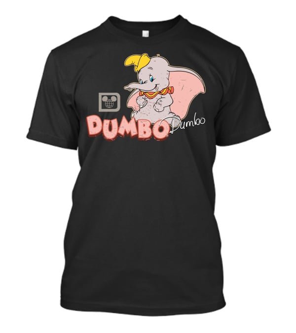 Dumbo Disney Classic Character Vintage Style With Mickey Mouse T-Shirt