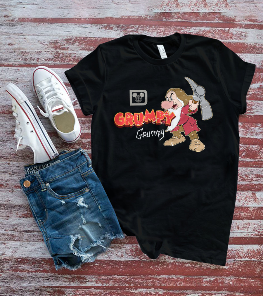 Disney Grumpy Character With Pickaxe T-Shirt