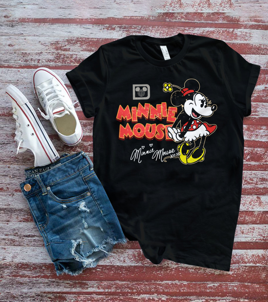 Minnie Mouse Xoxo Vintage Style Cartoon Character T-Shirt