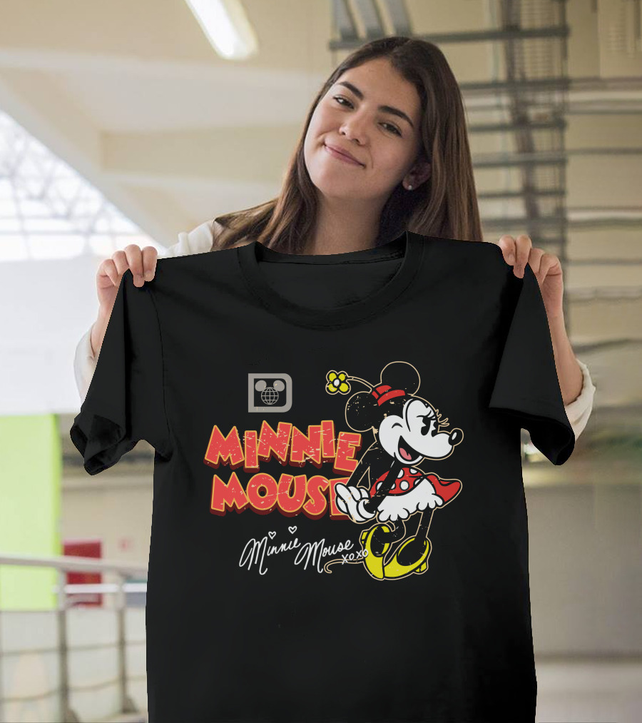Minnie Mouse Xoxo Vintage Style Cartoon Character T-Shirt