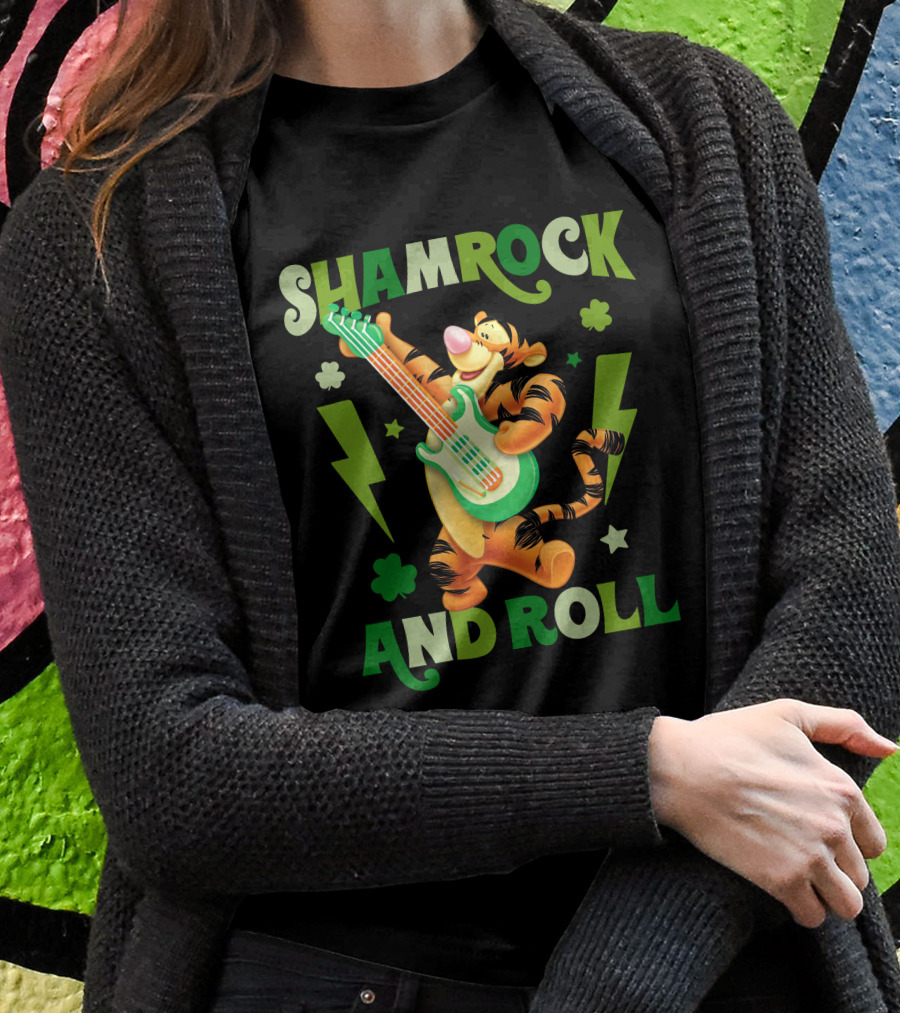 Shamrock And Roll Tigger T-Shirt