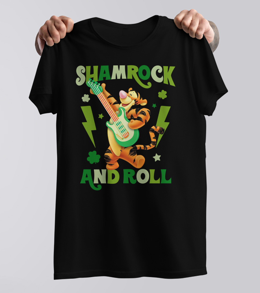 Shamrock And Roll Tigger T-Shirt