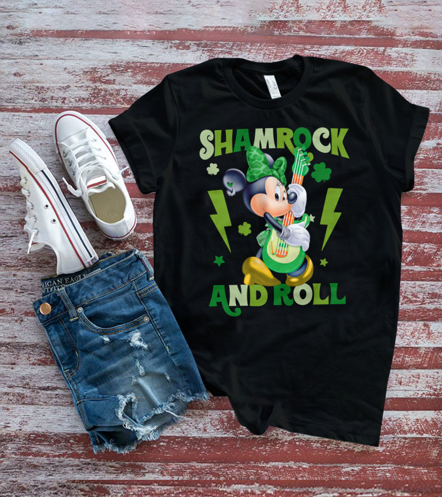 Minnie Shamrock And Roll T-Shirt
