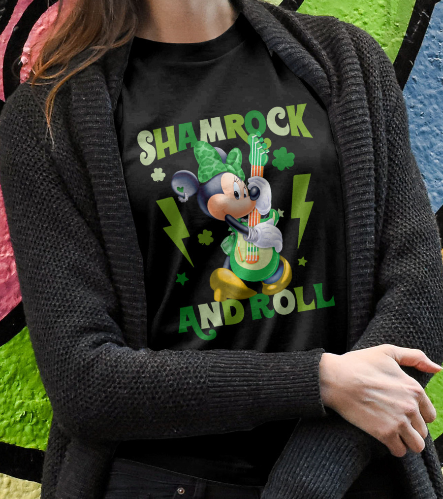 Minnie Shamrock And Roll T-Shirt