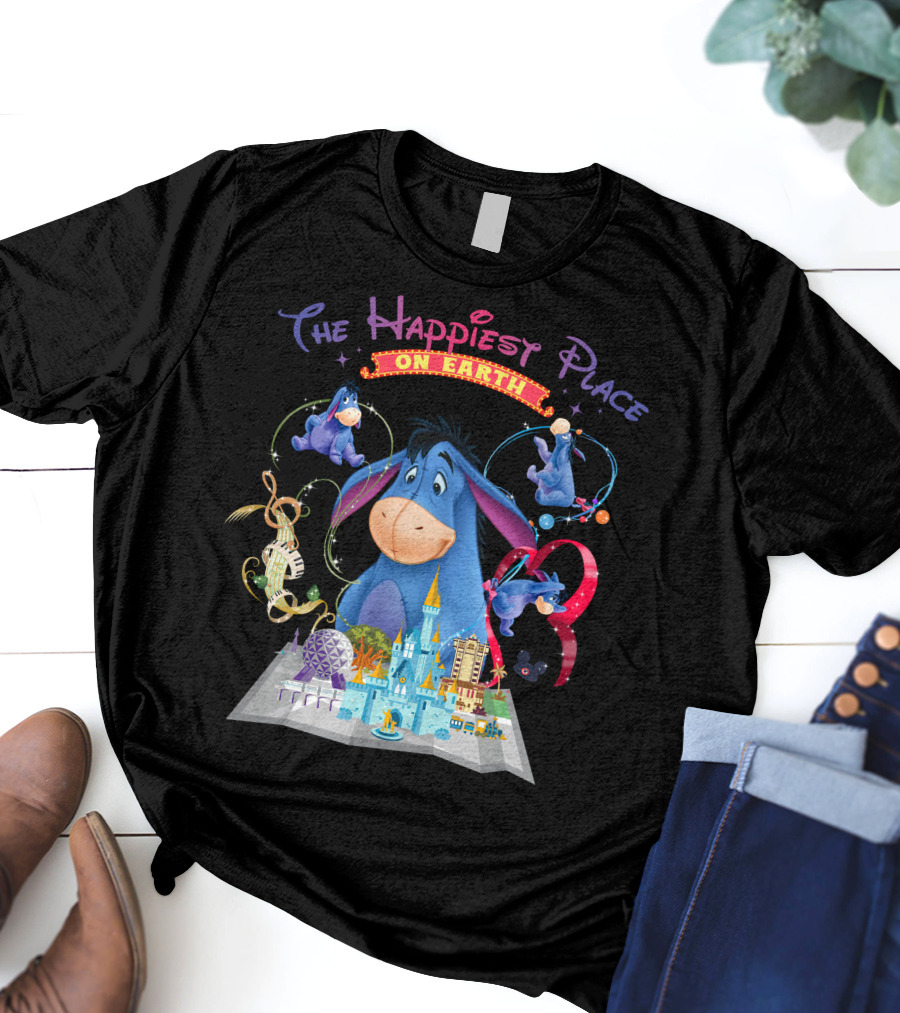 Eeyore The Happiest Place On Earth Disney Theme Park Wonderland T-Shirt
