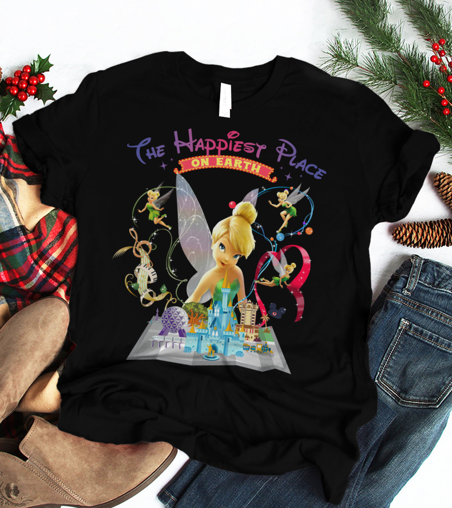 Tinkerbell The Happiest Place On Earth Disney Magic T-Shirt