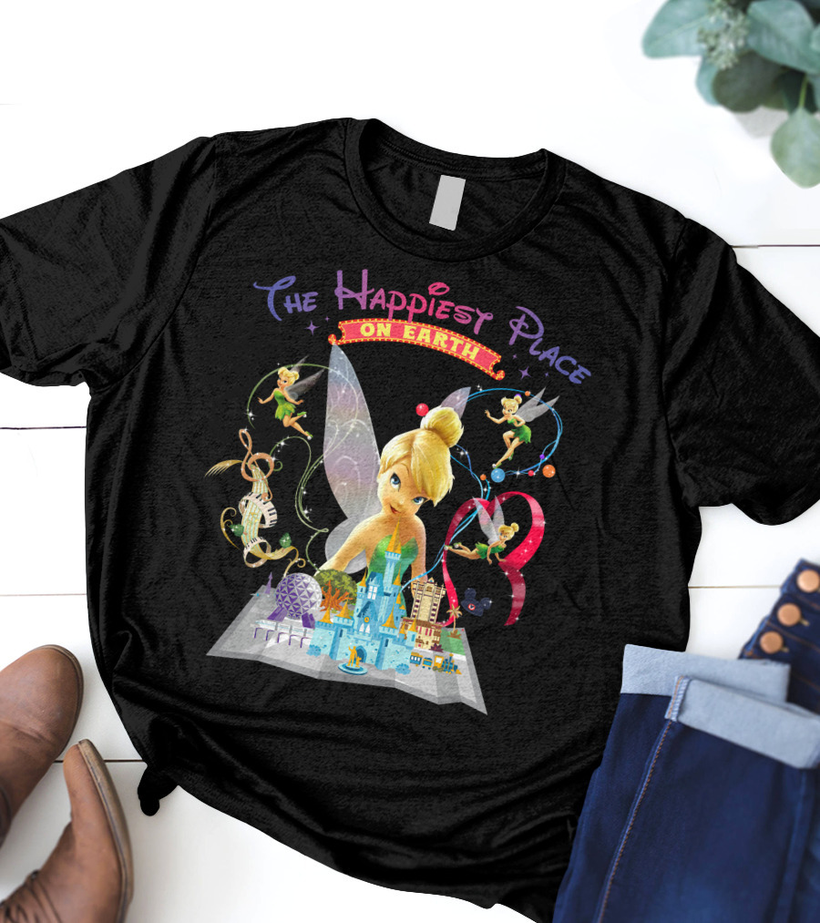 Tinkerbell The Happiest Place On Earth Disney Magic T-Shirt