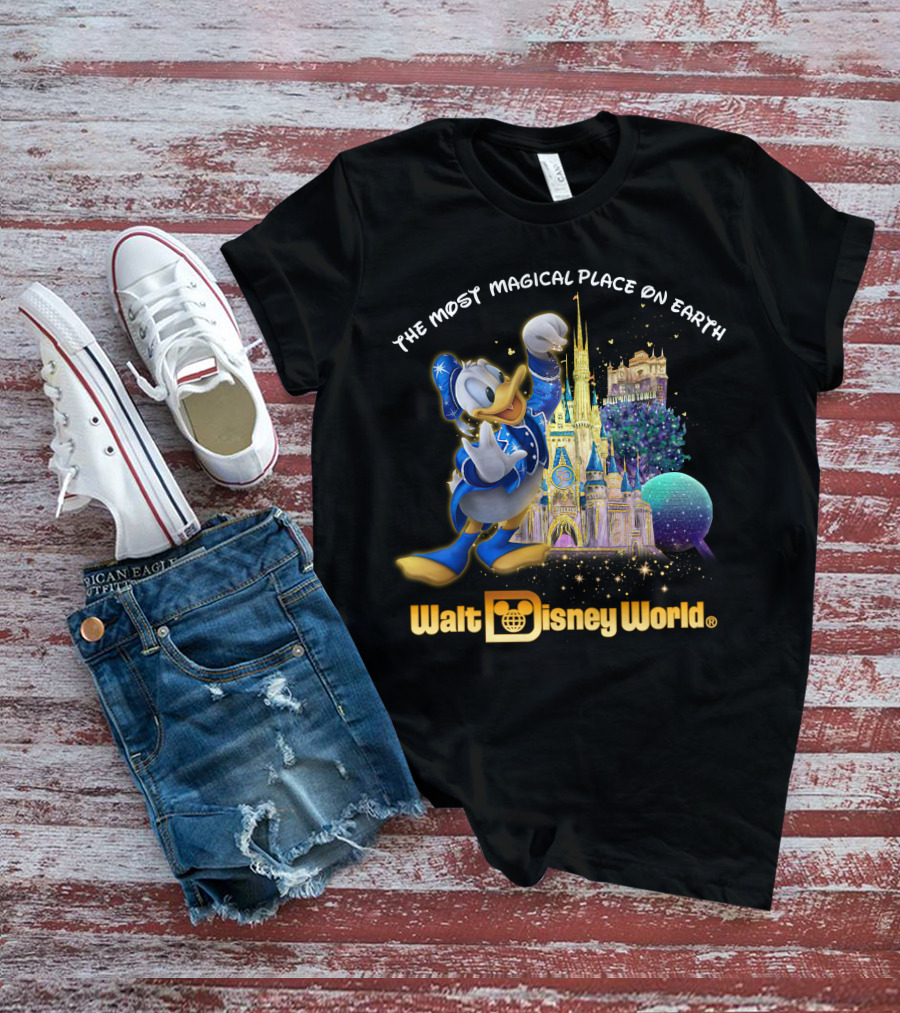 The Most Magical Place On Earth Donald Walt Disney World T-Shirt