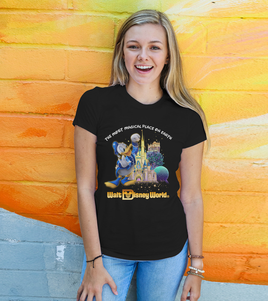 The Most Magical Place On Earth Donald Walt Disney World T-Shirt