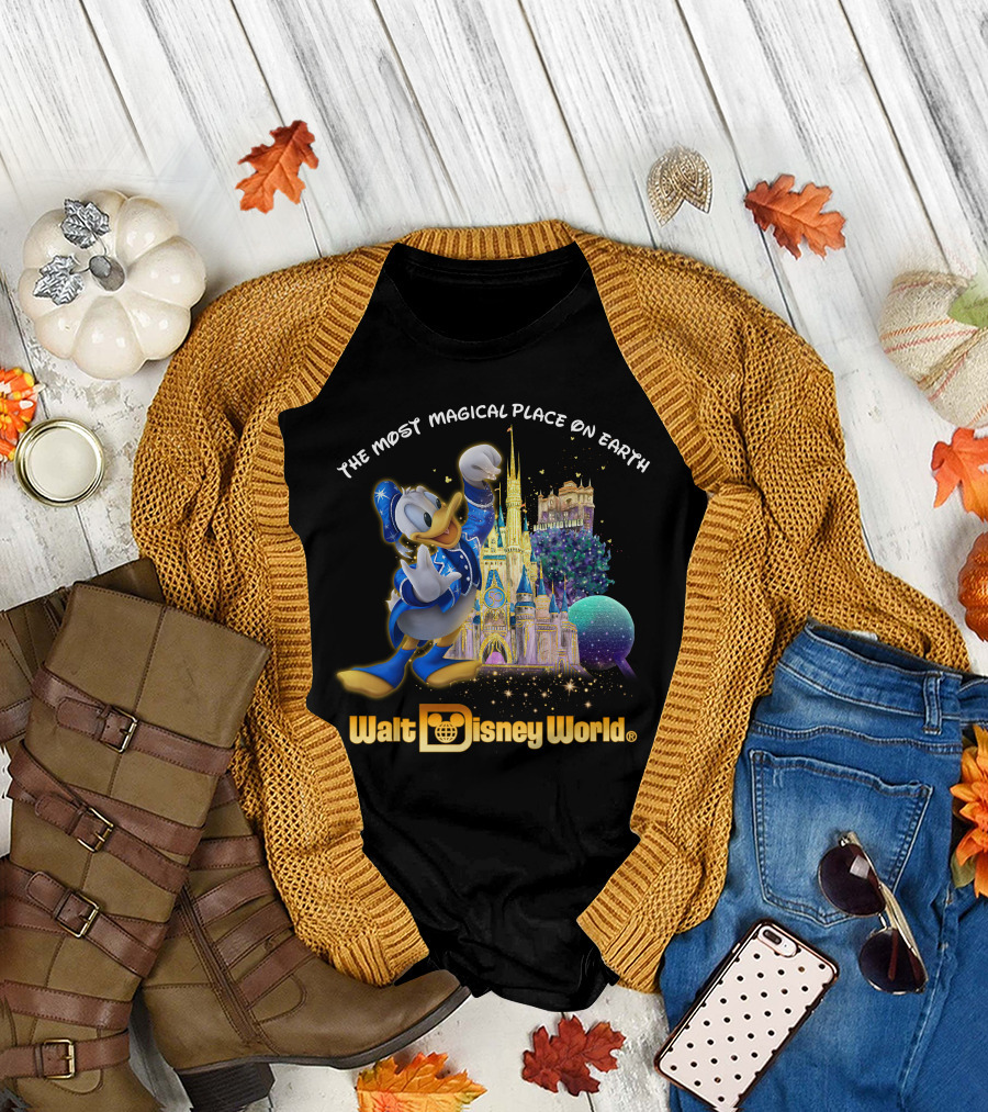 The Most Magical Place On Earth Donald Walt Disney World T-Shirt