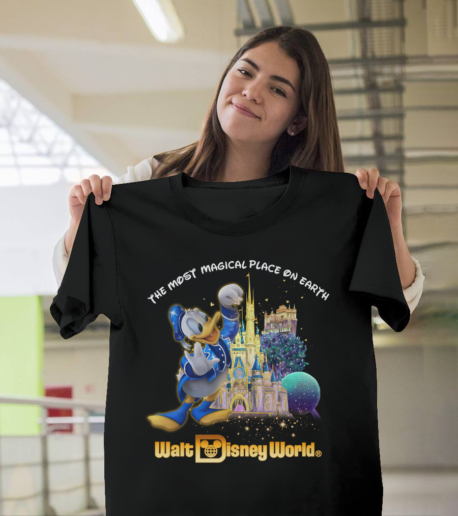 The Most Magical Place On Earth Donald Walt Disney World T-Shirt