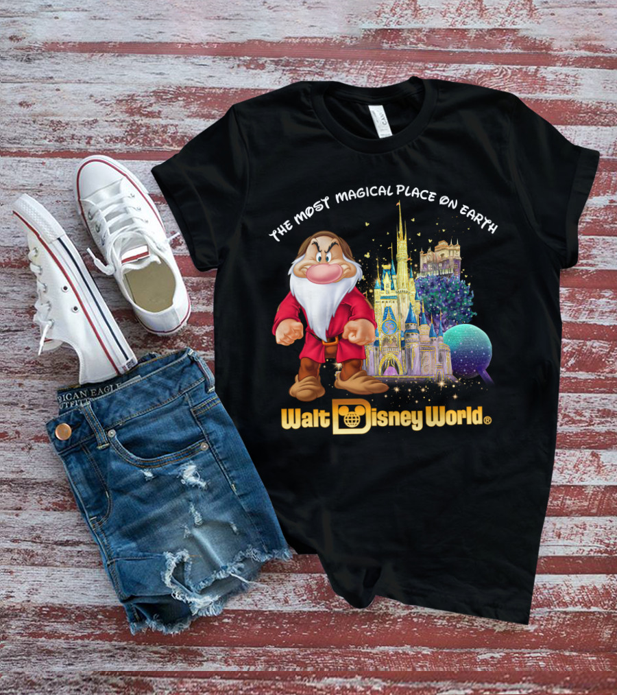 The Most Magical Place On Earth Grumpy Walt Disney World T-Shirt