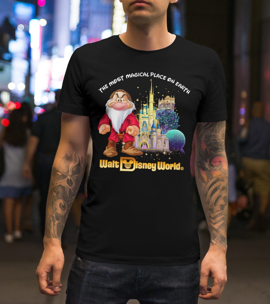 The Most Magical Place On Earth Grumpy Walt Disney World T-Shirt