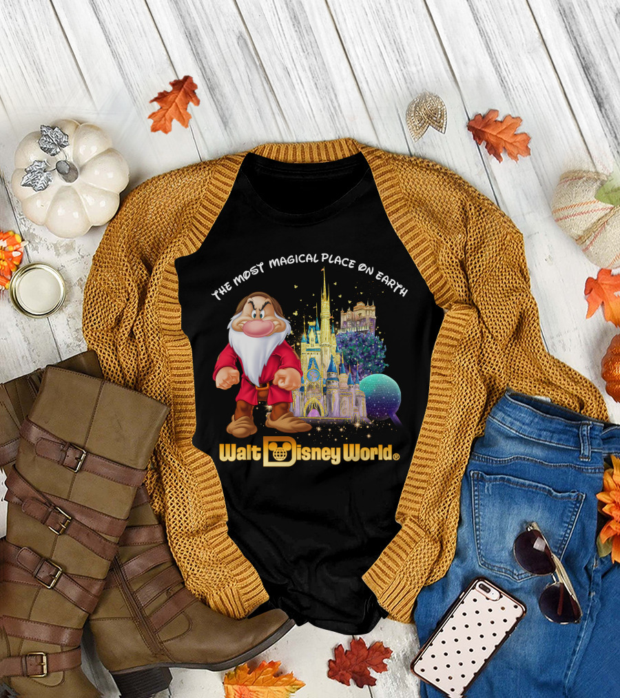 The Most Magical Place On Earth Grumpy Walt Disney World T-Shirt