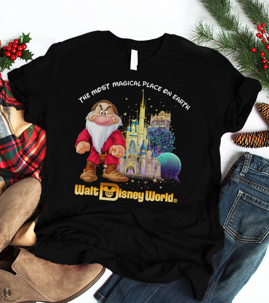 The Most Magical Place On Earth Grumpy Walt Disney World T-Shirt