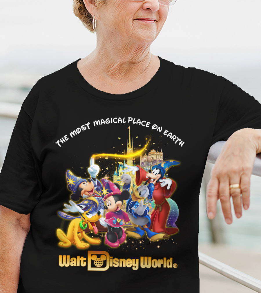 Walt Disney World The Most Magical Place On Earth Mickey & Friends T-Shirt