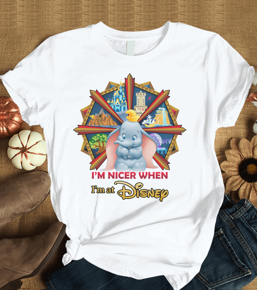 I'm Nicer When I'm At Disney Dumbo T-Shirt