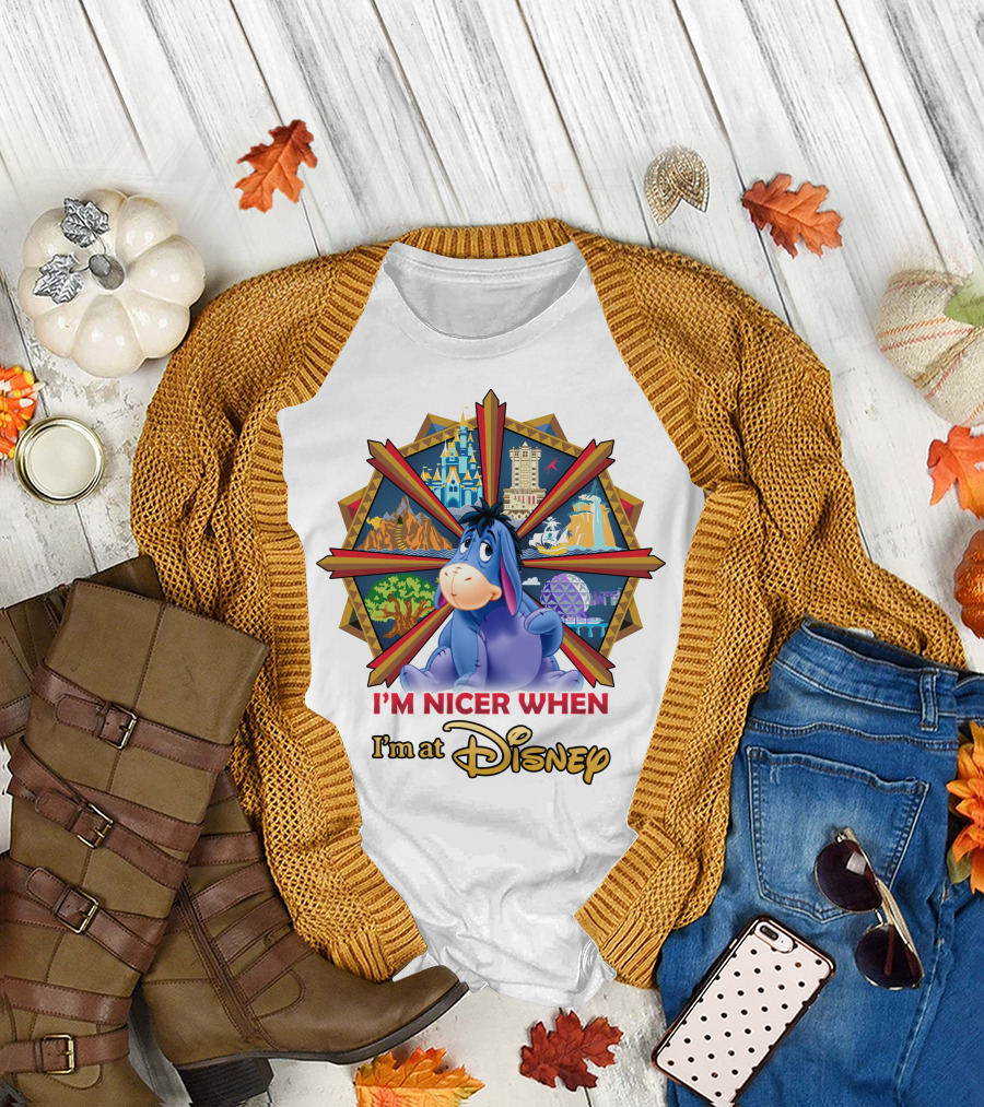 I'm Nicer When I'm At Disney Eeyore T-Shirt