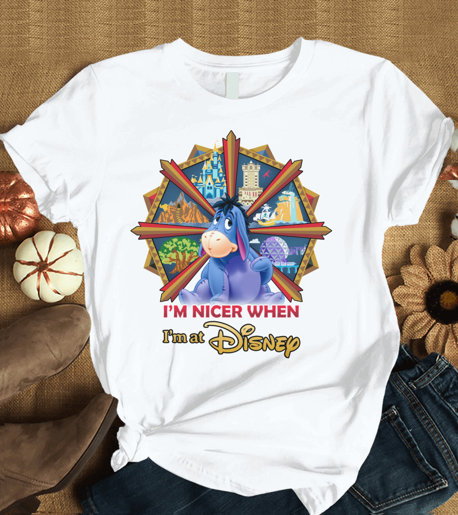I'm Nicer When I'm At Disney Eeyore T-Shirt