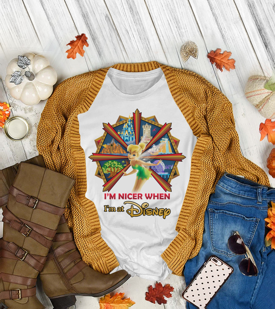 I'm Nicer When I'm At Disney Tinkerbell T-Shirt