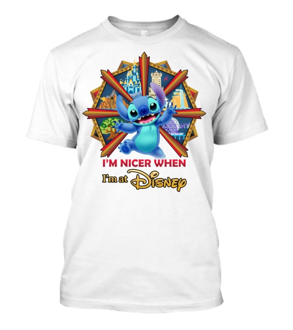 I'm Nicer When I'm At Disney Stitch T-Shirt