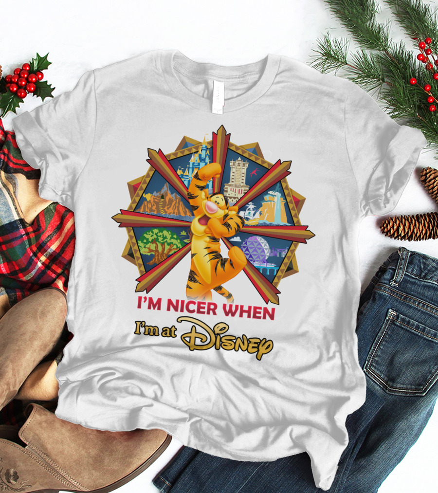Tigger I'm Nicer When I'm At Disney T-Shirt