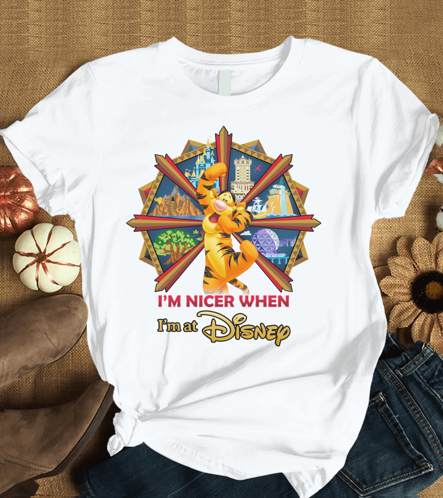 Tigger I'm Nicer When I'm At Disney T-Shirt