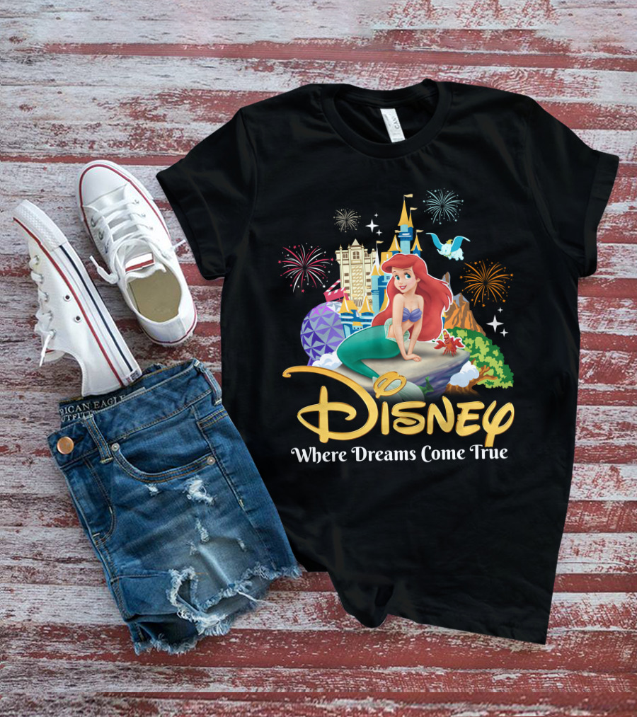 Disney Ariel Where Dreams Come True T-Shirt