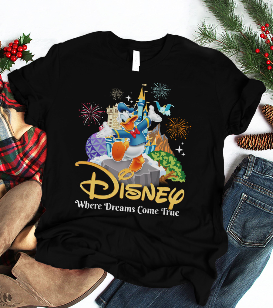 Disney Donald Where Dreams Come True Fireworks Adventure T-Shirt