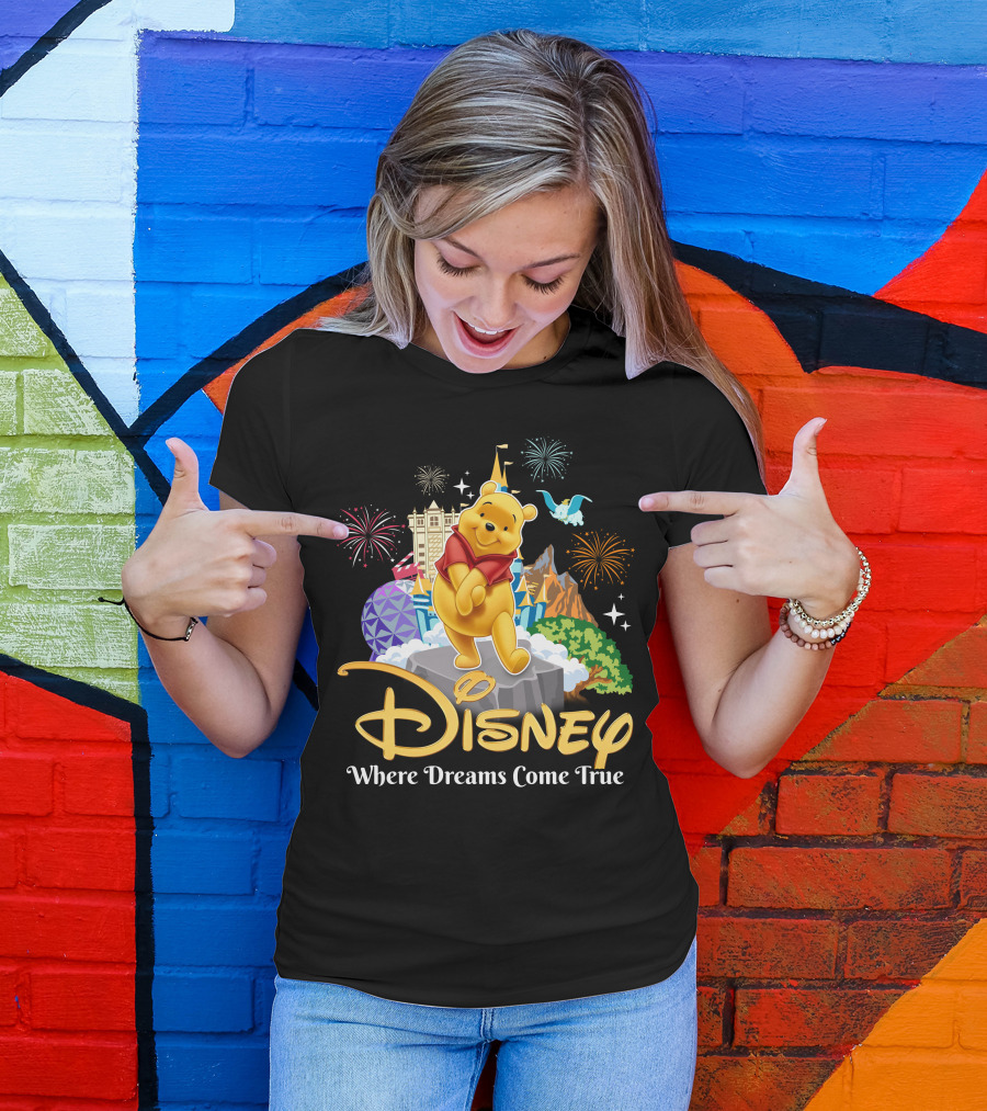 Disney Winnie The Pooh Where Dreams Come True T-Shirt