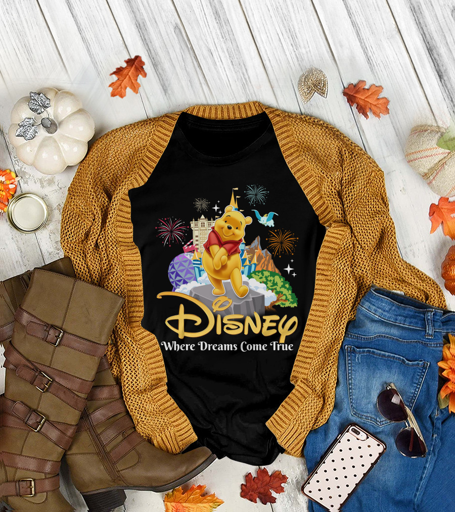 Disney Winnie The Pooh Where Dreams Come True T-Shirt