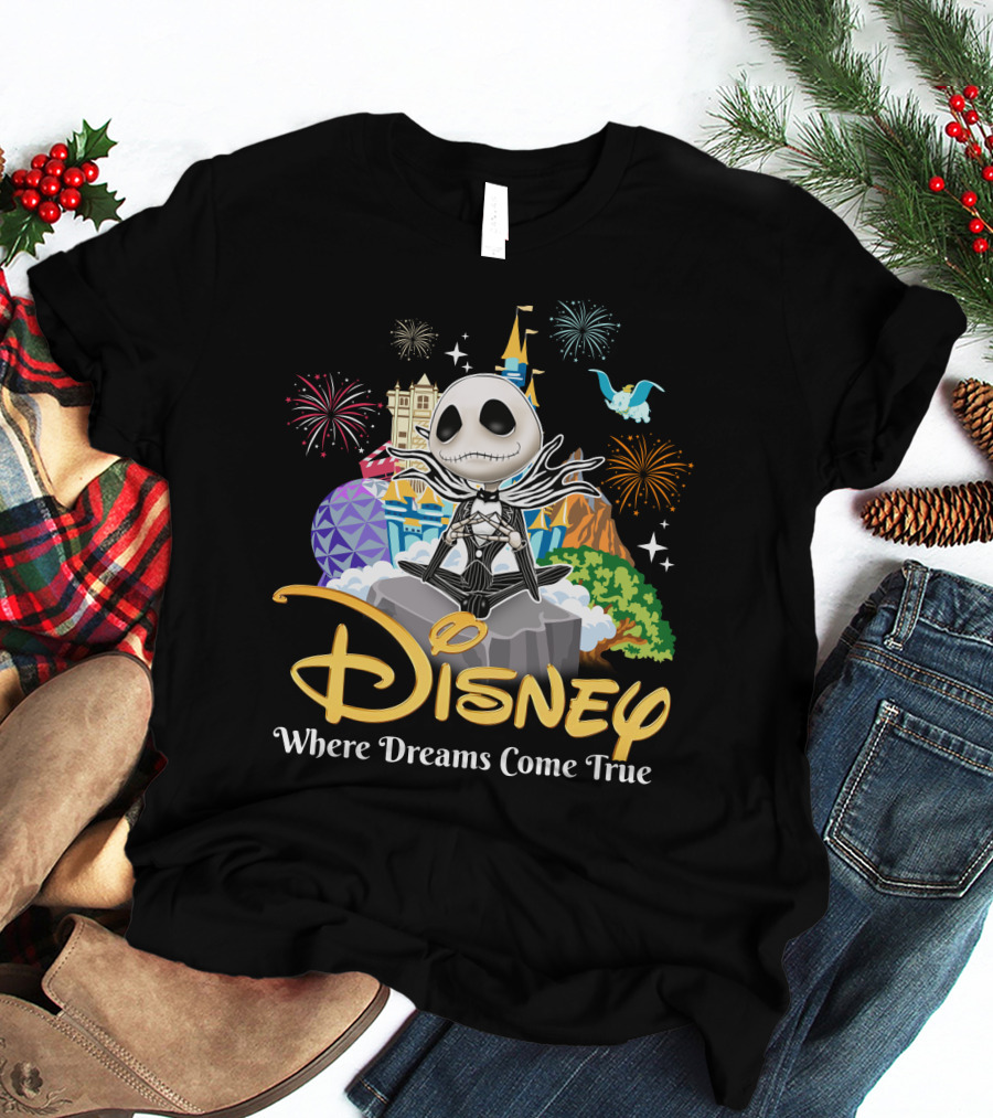 Disney Jack Skellington Where Dreams Come True T-Shirt