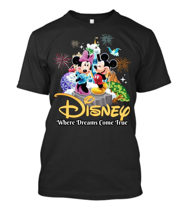 Disney Mickey And Minnie Where Dreams Come True T-Shirt